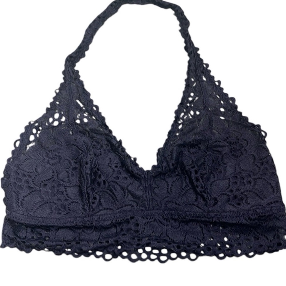 Aerie Lace Halter Neck Bralette Size Medium